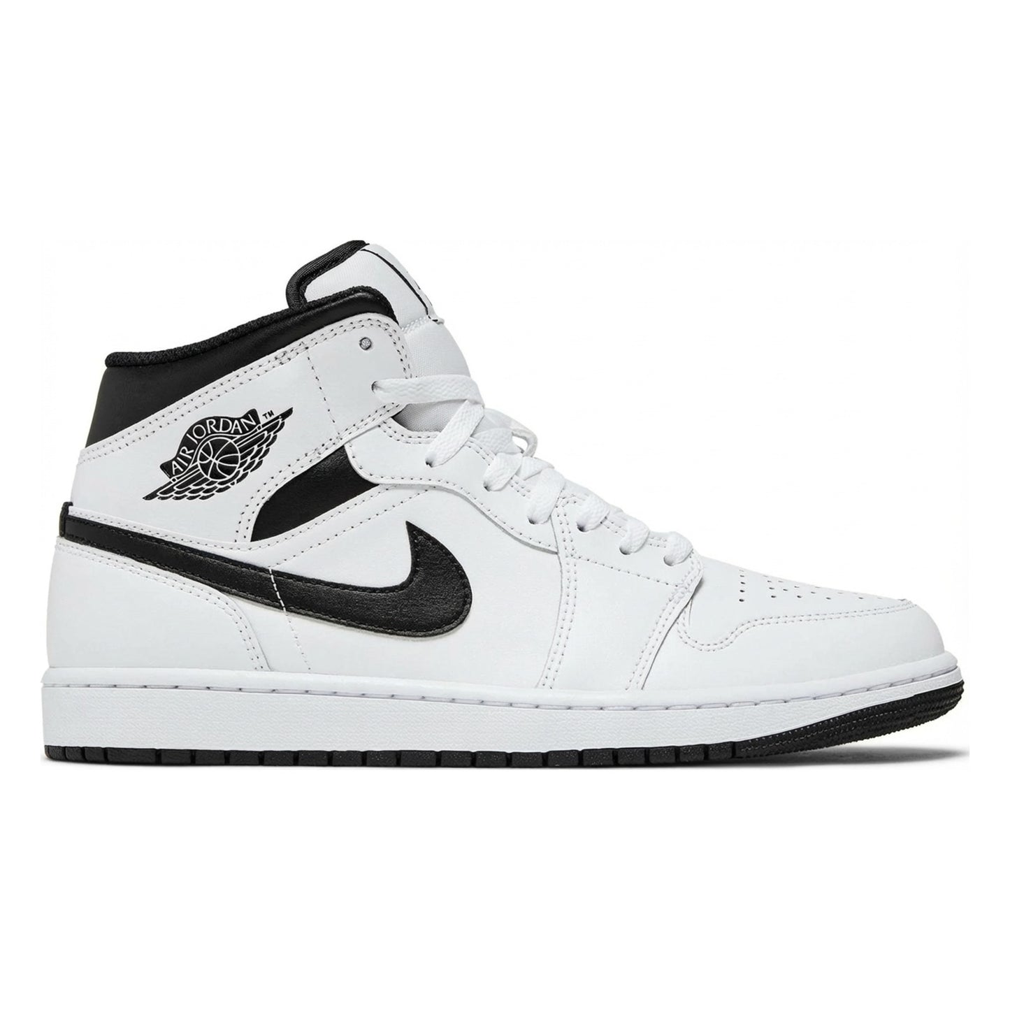 Air Jordan Men's Retro 1 Mid 'Reverse Panda' Sneakers