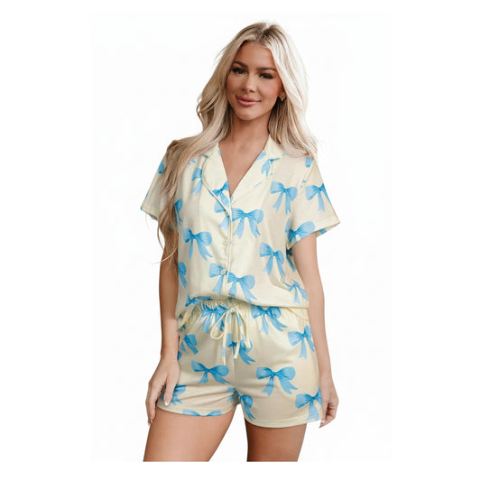 Threaded Pear Kenna Printed Short Sleeve Shirt