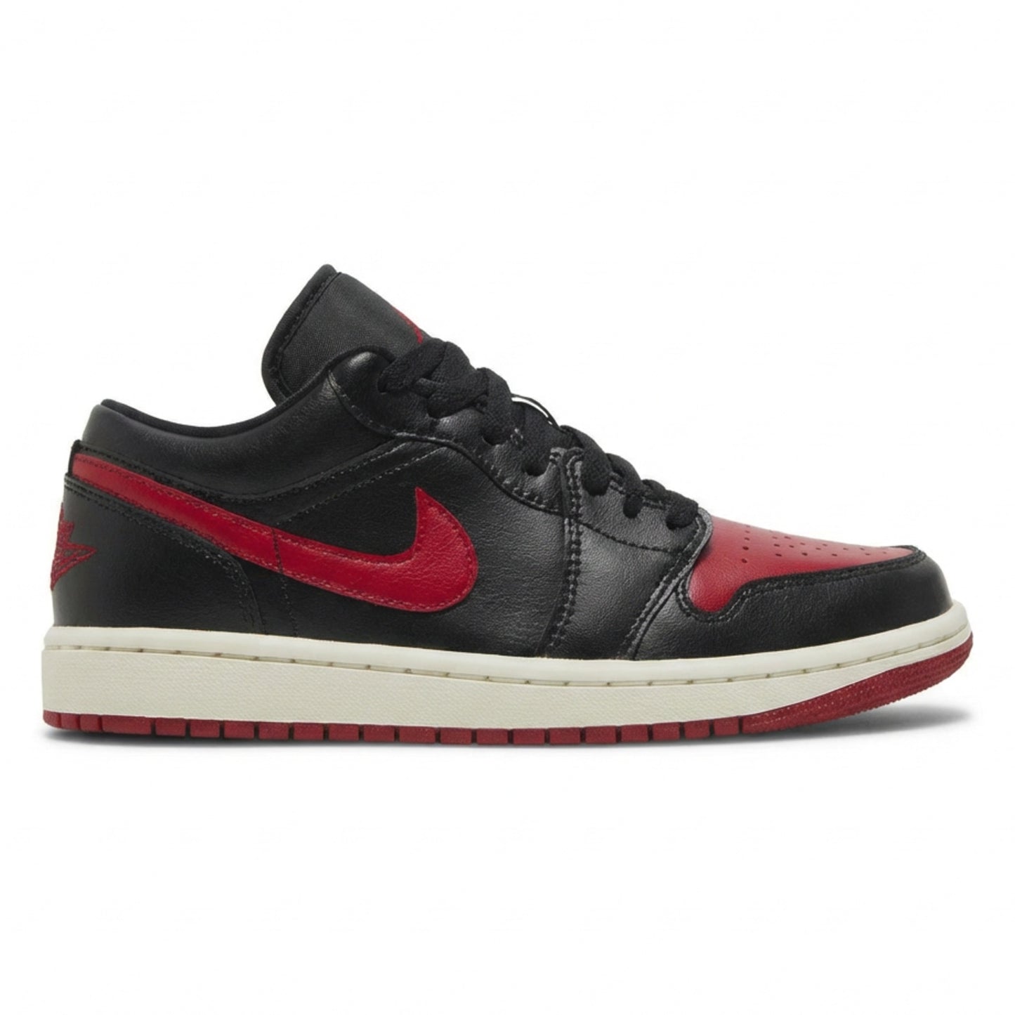 Air Jordan Women's Retro 1 Low 'Bred Sail ' Sneakers