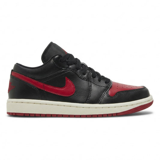 Air Jordan Women's Retro 1 Low 'Bred Sail ' Sneakers