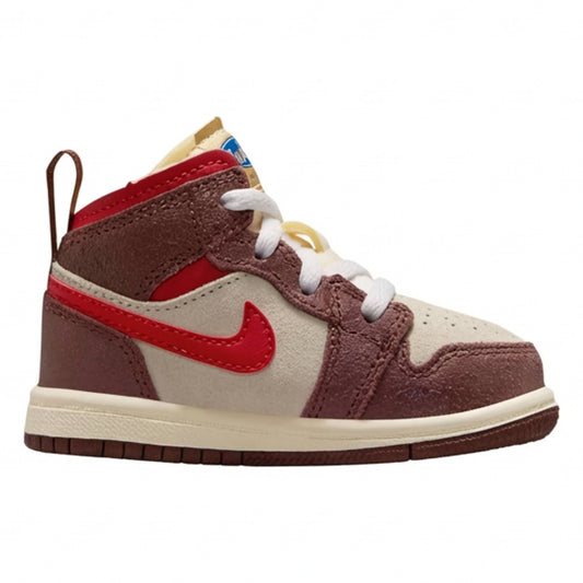 Air Jordan Toddlers Retro 1 Mid Se 'Bread, Butter & Sole' Sneakers