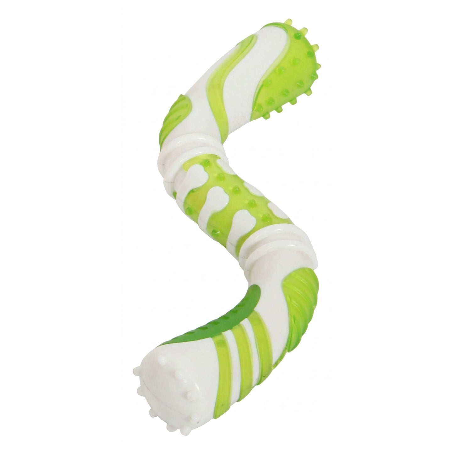 Pet Life 'Denta-Twist' TPR Durable Dental Chew Toy