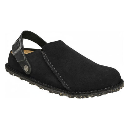 Birkenstock Unisex Lutry Premium Suede Leather Black