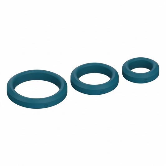 Blue Three-Piece C-Ring Set