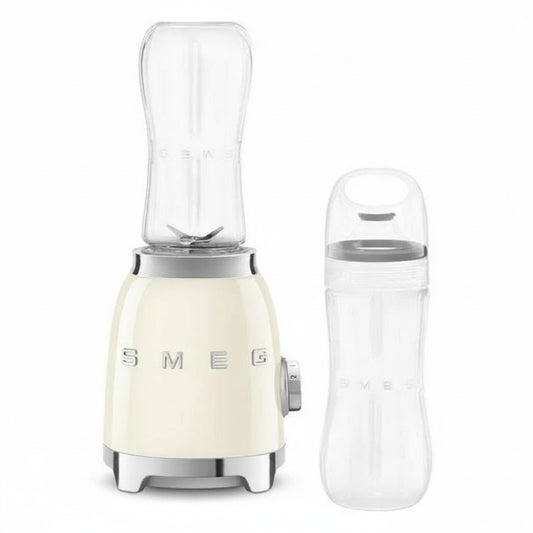 SMEG 50's Retro Style Personal Blender with Backlit Knob and Two 600 ML BPA Free Bottles