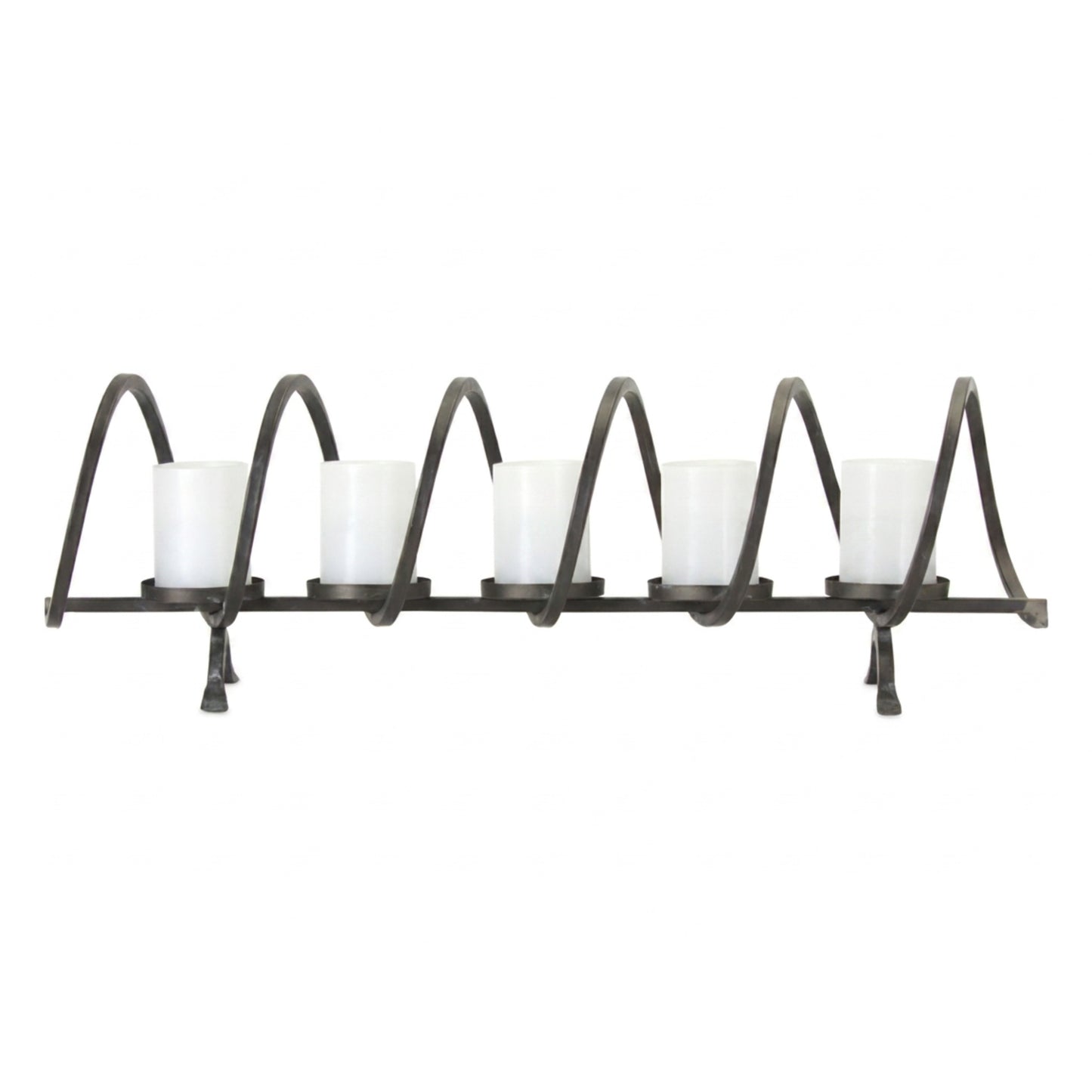 Melrose International Modern Metal Sprial Candle Holder Centerpiece 31"L