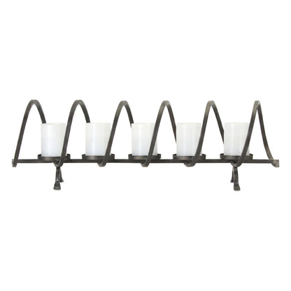 Melrose International Modern Metal Sprial Candle Holder Centerpiece 31"L