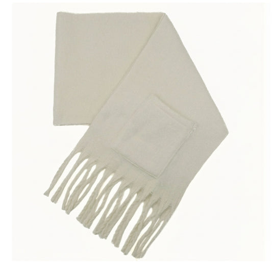 Sprigs Oversized Fringe Scarf w/ Pockets
