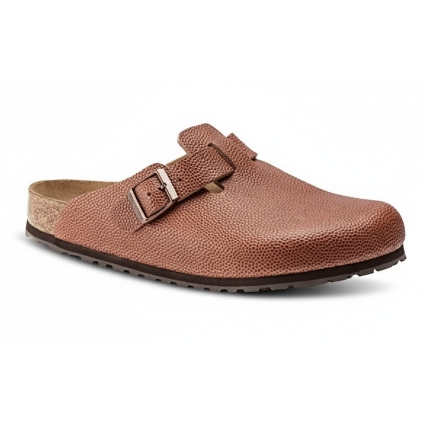 Birkenstock Boston Embossed Natural Horween Leather Clogs