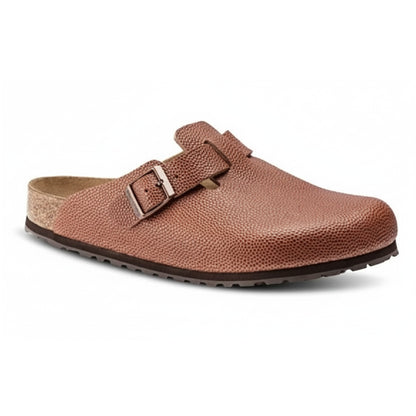Birkenstock Boston Embossed Natural Horween Leather Clogs
