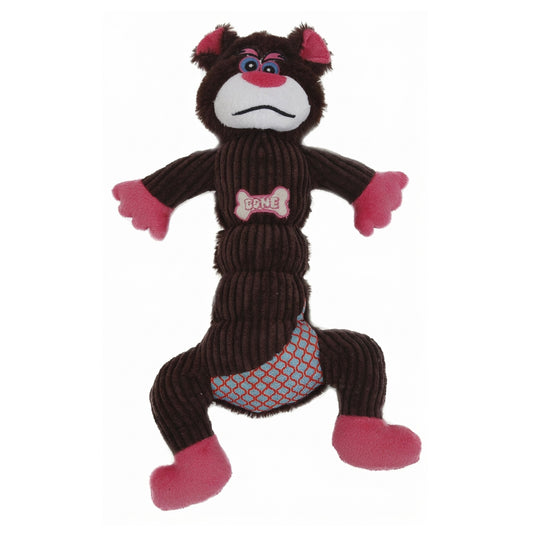 Pet Life 'Cuddle Plush' Mesh and Plush Squeaking Dog Toy