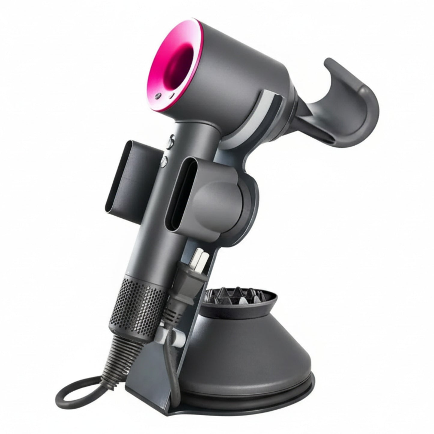 Dyson Supersonic Hair Dryer & Display Stand in Fuchsia/Iron