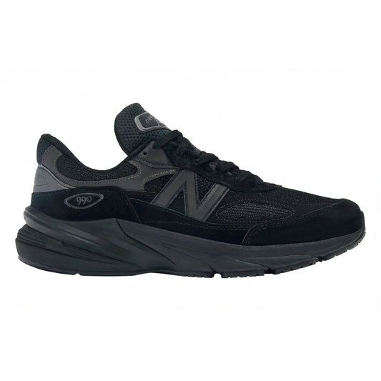 New Balance Men's 990V6 'Triple Black' 2E Wide Sneakers