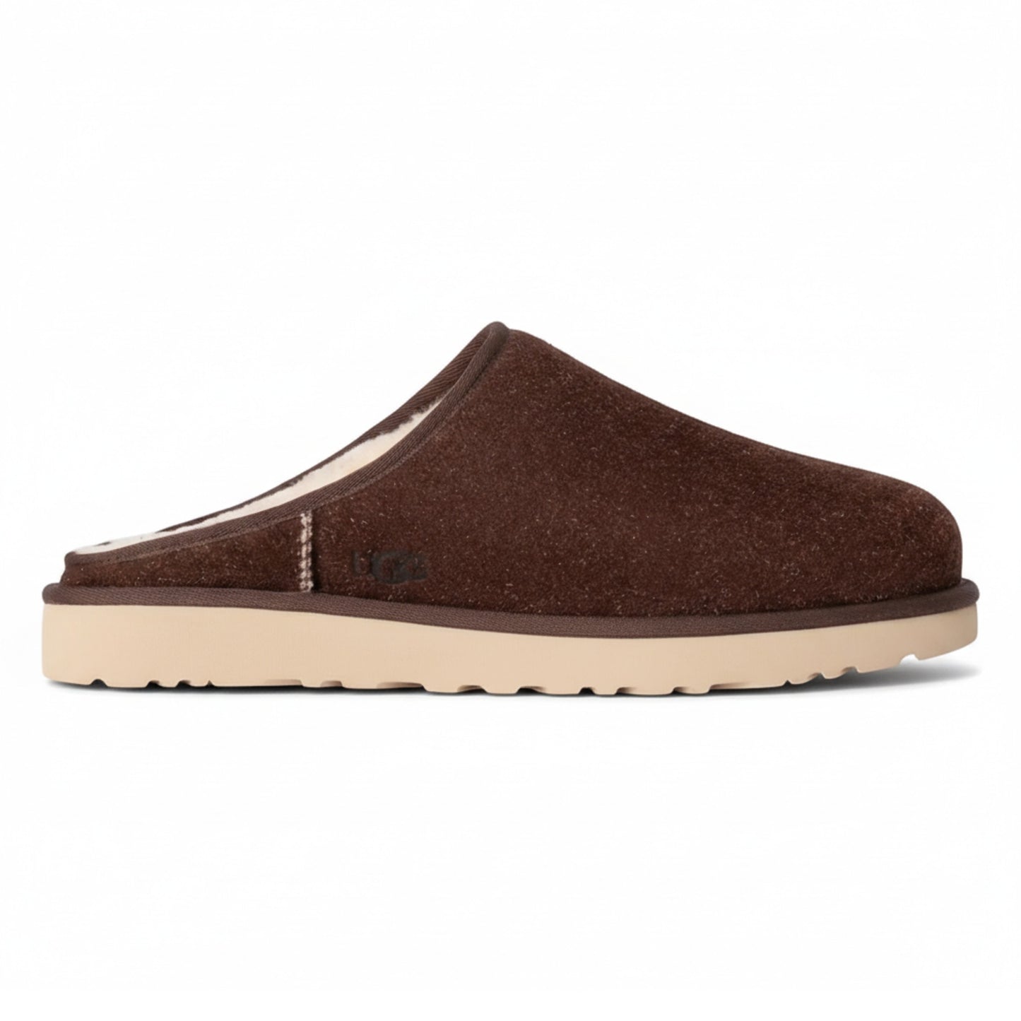Men's UGG Classic Slip-On Shaggy Suede Slipper 'Burnt Cedar'