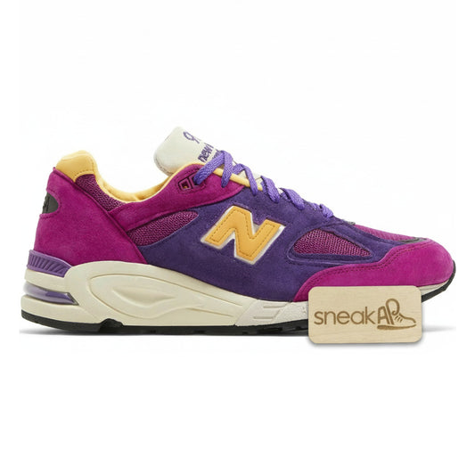 Men's New Balance 990V2 'Miusa Teddy Santis Purple Yellow'