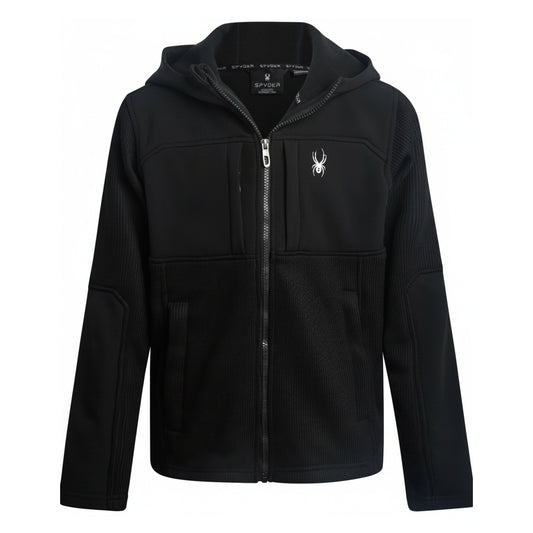 Spyder Boys' Sweater Fleece Jacket - Black