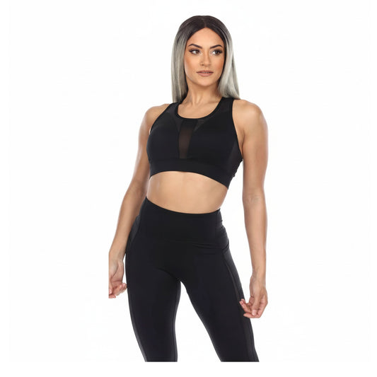 White Mark Women's Racer Back Sports Bra