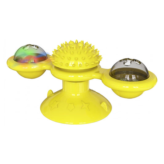 Pet Life 'Windmill' Rotating Suction Cup Spinning Cat Toy