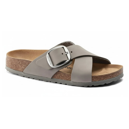 Birkenstock Siena Big Buckle Nubuk Leather Dove Gray