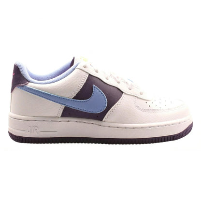 Nike Air Force 1 LV8 Big Kids Basketball Shoes White/Royal Pulse-Eggplant