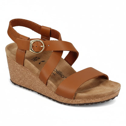 Birkenstock Women's Sibyl Papillio Leather Ginger Brown Sandals