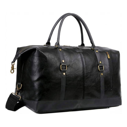 Leather Travel Duffel Bag – Vintage Carry-On Weekender
