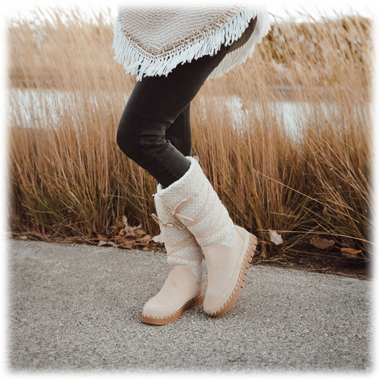 Muk Luks Flexi New York Boot (Sand, 7)