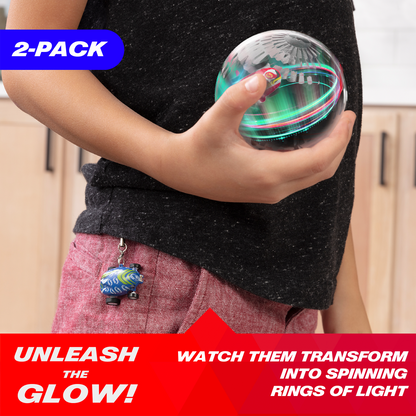 USA Toyz Whipz Micro Racers Toy Cars (Glow in the Dark)
