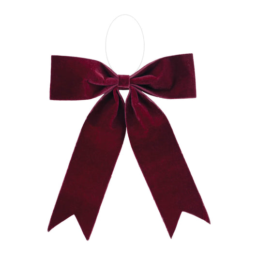 Melrose International Burgandy Red Holiday Bow (Set of 2)