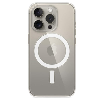 Apple Iphone 15 Pro Clear Case with Magsafe: Lightweight Phone Case, Wireless Charging Compatible, Smooth Glossy Finish