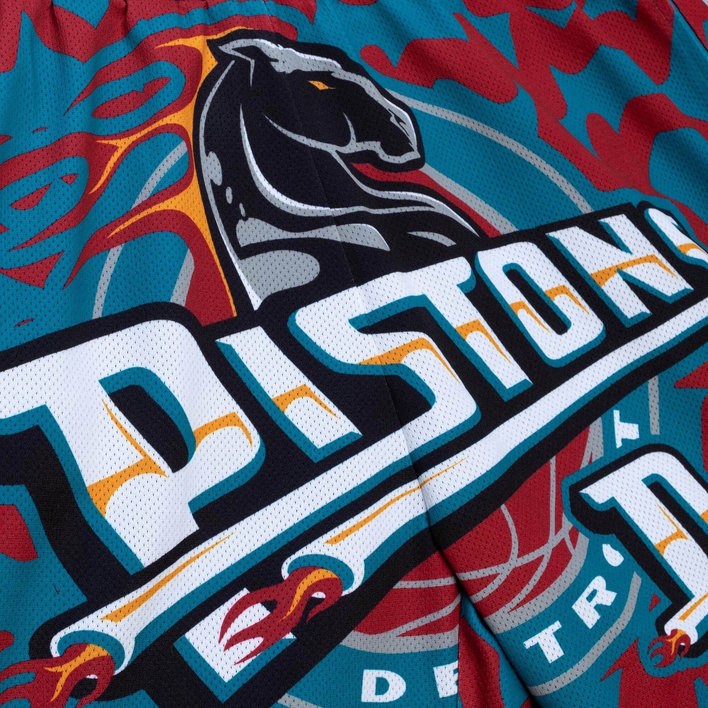 Mitchell & Ness NBA Jumbotron 2.0 Sublimated Shorts Detroit Pistons Shorts