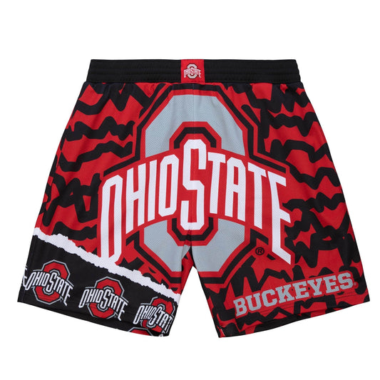 Mitchell & Ness Ncaa Jumbotron 2.0 Sublimated Shorts Ohio State Buckeyes