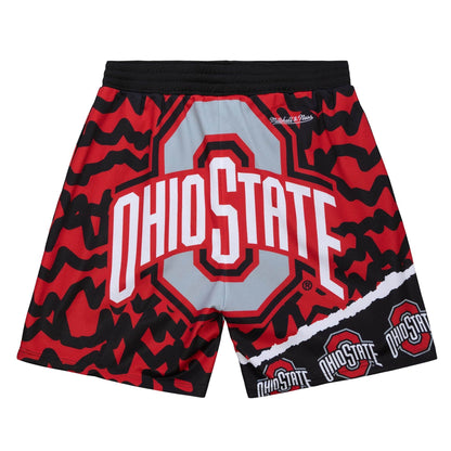 Mitchell & Ness Ncaa Jumbotron 2.0 Sublimated Shorts Ohio State Buckeyes Shorts