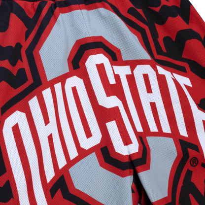 Mitchell & Ness Ncaa Jumbotron 2.0 Sublimated Shorts Ohio State Buckeyes Shorts