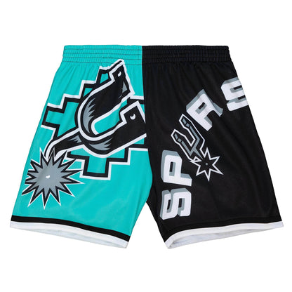 Mitchell & Ness NBA Big Face Fashion Shorts 5.0 San Antonio Spurs
