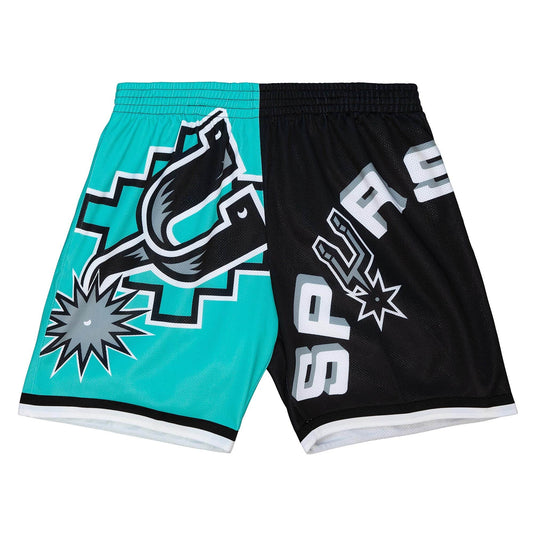 Mitchell & Ness NBA Big Face Fashion Shorts 5.0 San Antonio Spurs