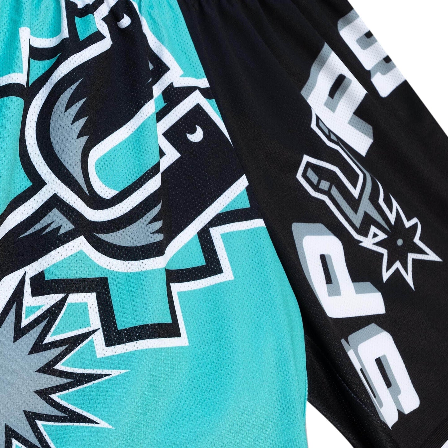 Mitchell & Ness NBA Big Face Fashion Shorts 5.0 San Antonio Spurs