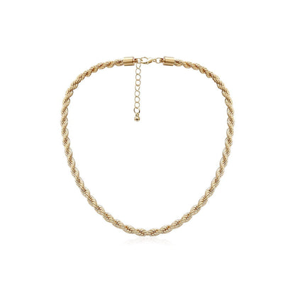 Goldtone Twisted Necklace