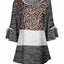 Heather Gray & Leopard Patchwork