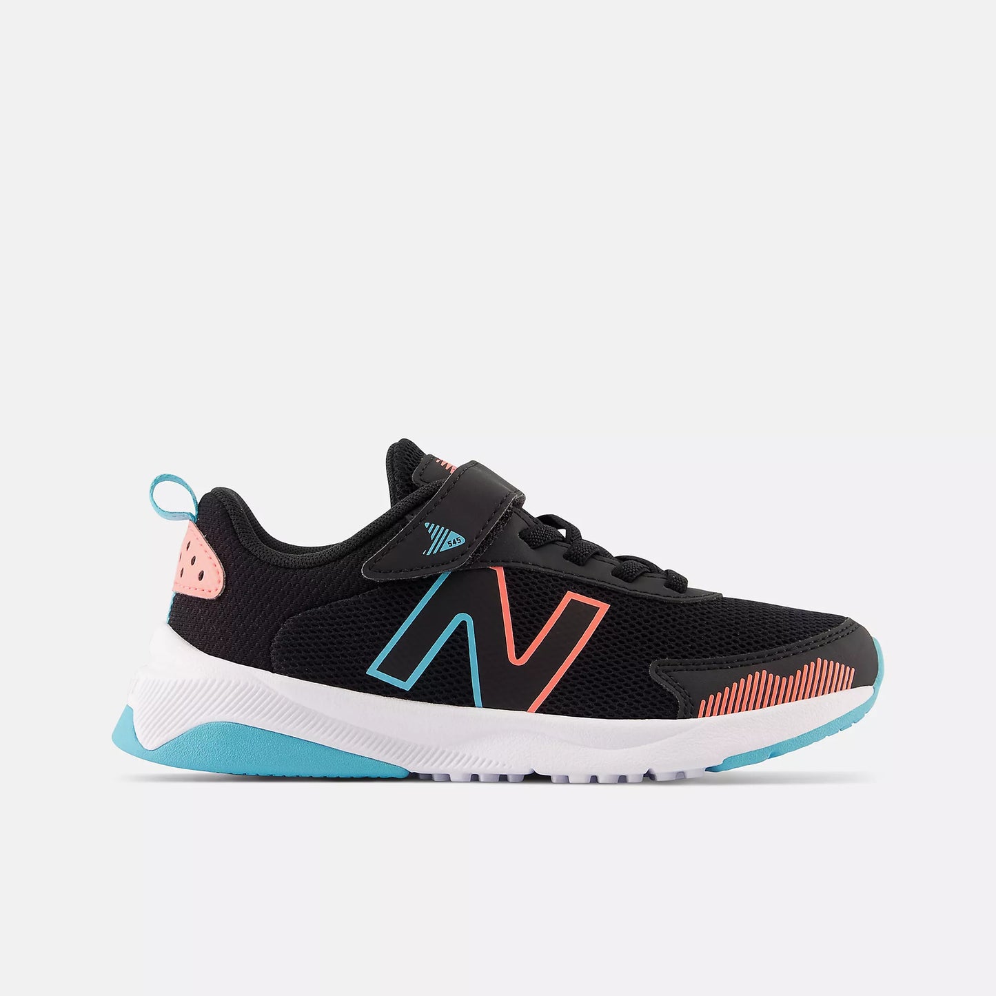 New Balance Preschool Dynasoft 545 Bungee Lace Black Grapefruit