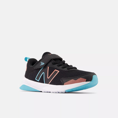 New Balance Preschool Dynasoft 545 Bungee Lace Black Grapefruit