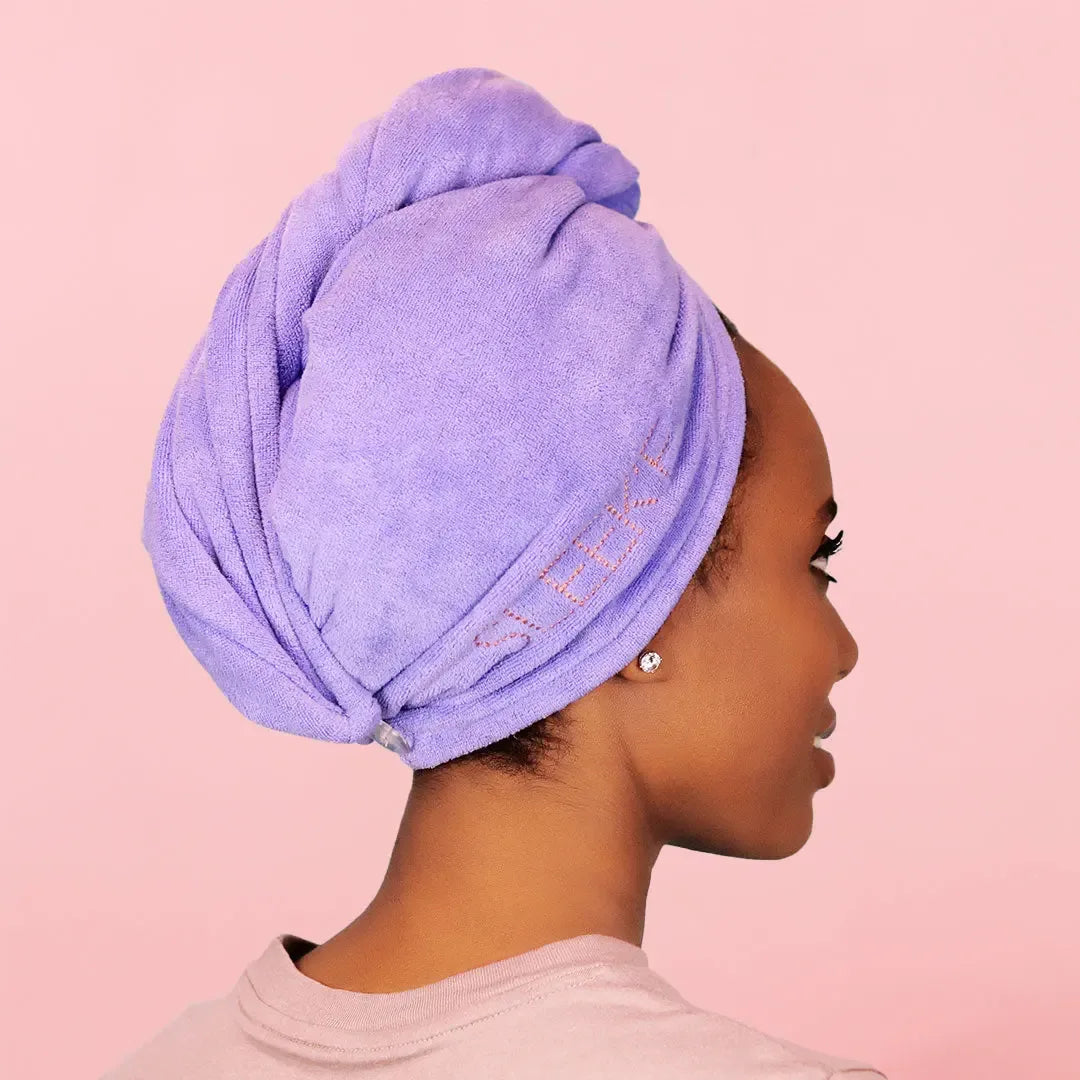 Microfiber Hair Wrap Purple