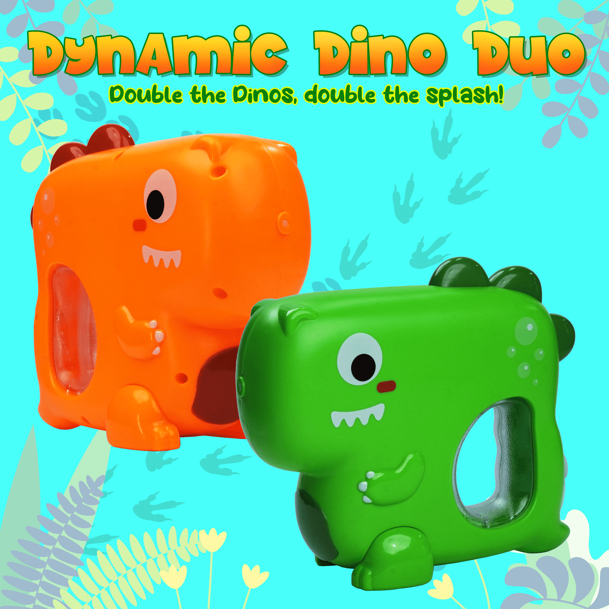 Green and orange water blaster-