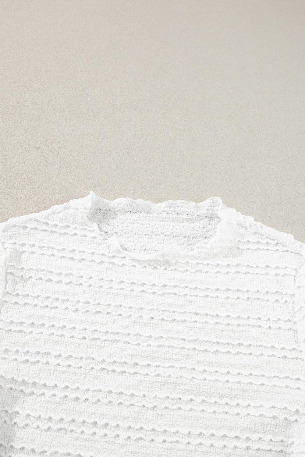 Threaded Pear Mia Jacquard Slim Fit Top