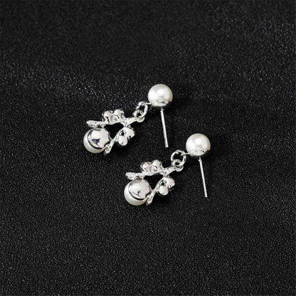 Pearl & Cubic Zirconia Botany Branch Statement Necklace Set