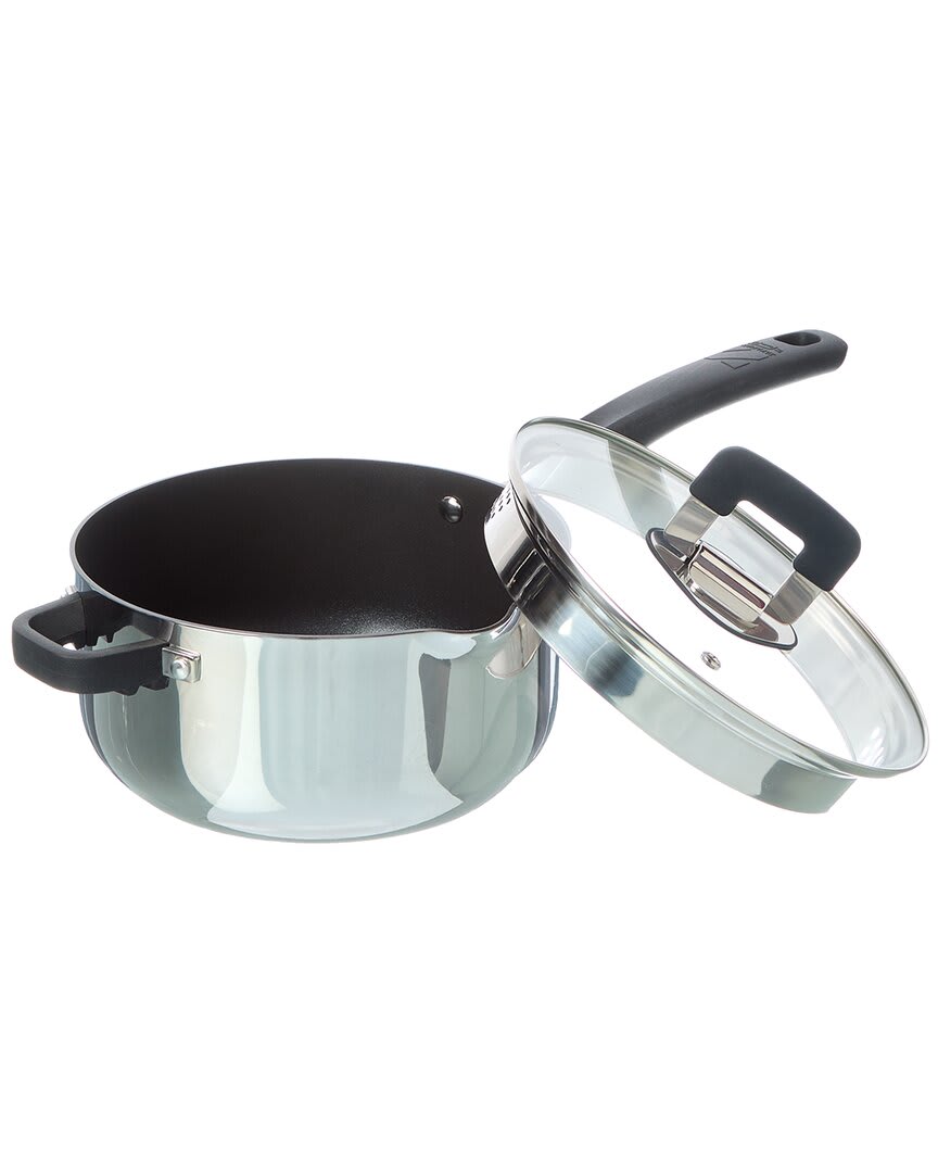 Zakarian by Dash 6Pc Trupro Nonstick Stainless Steel Stacking Sauce Pan Set