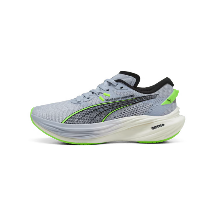 PUMA Deviate Nitro 3 HYROX Women's Running Shoes — Cool Weather/Green Glare