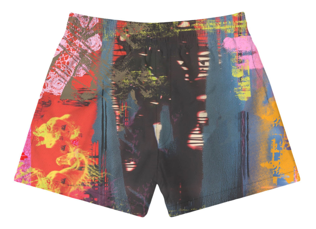 Purple Brand Men's Abstract All Around Shorts - P504-Pmab225