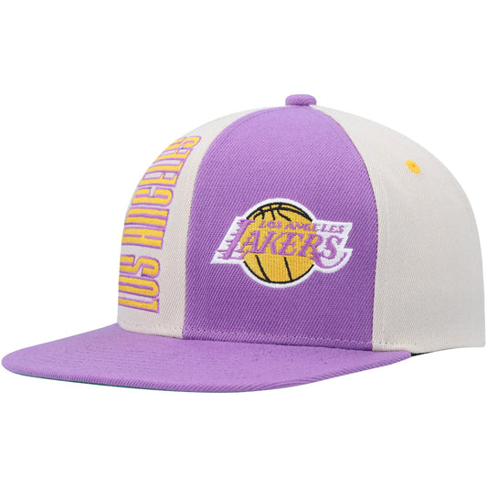Men's Mitchell & Ness NBA Pop Panel Snapback Hwc Lakers - Off White