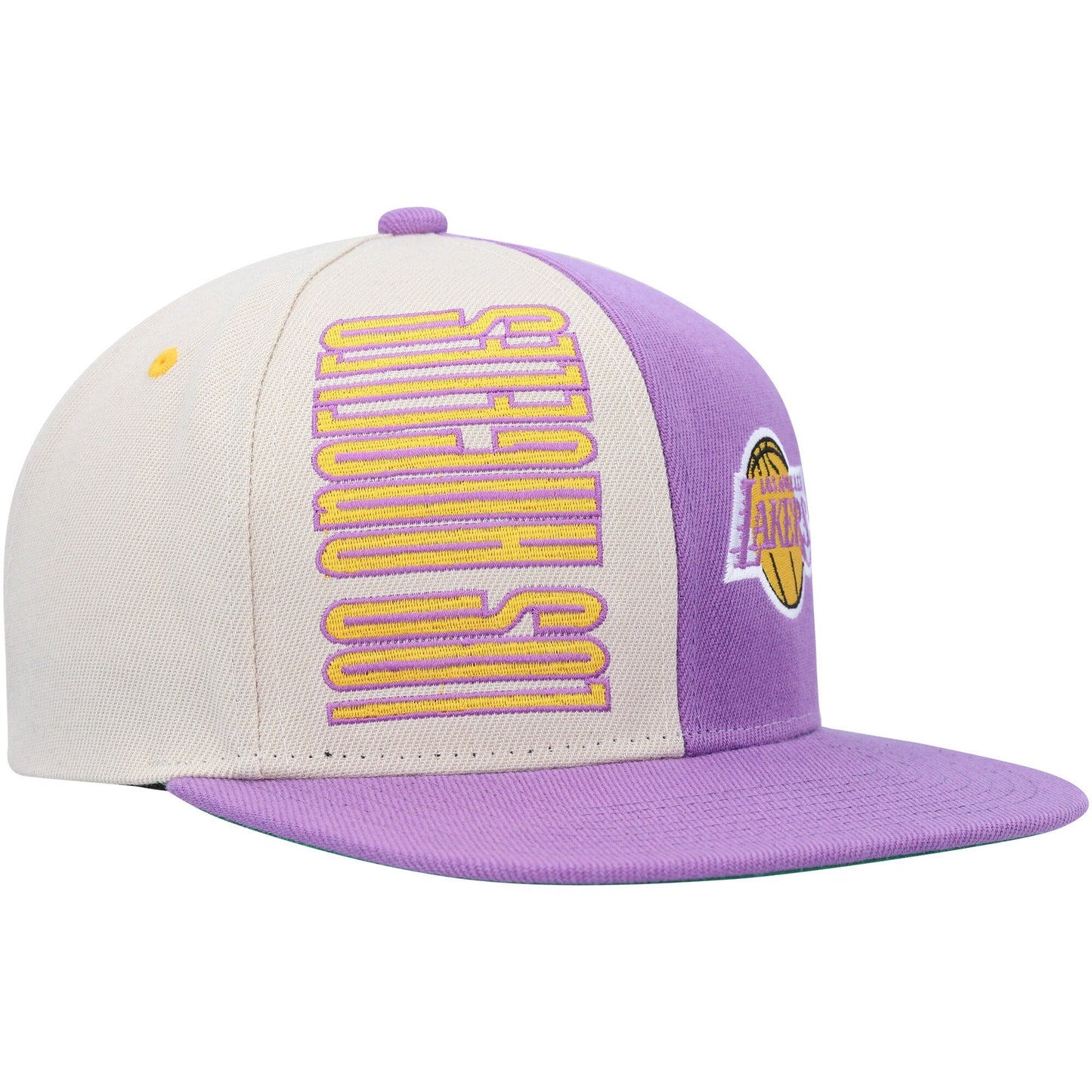 Men's Mitchell & Ness NBA Pop Panel Snapback Hwc Lakers - Off White